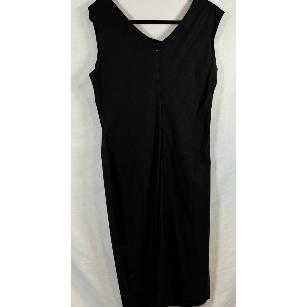 MUXXN Black Ruched Bodycon Midi Dress Sleeveless Women's 3X NWT Cocktail Party - Picture 7 of 12